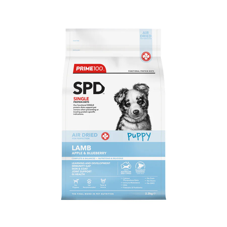Prime100 SPD Lamb Apple & Blueberry Puppy Air Dried