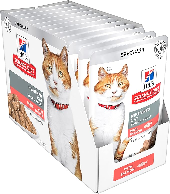Science Diet Cat Wet Neutered Salmon Pouch 85G