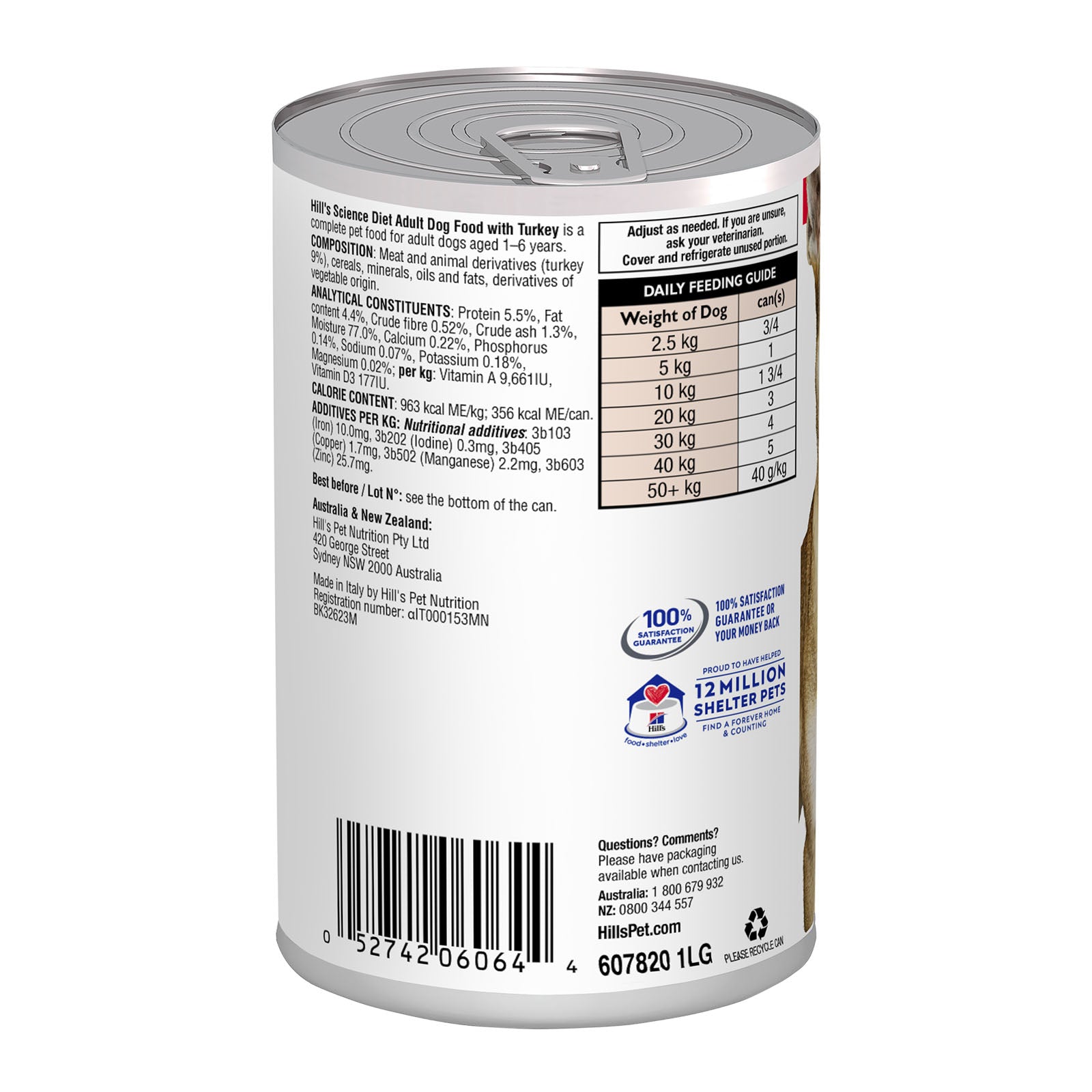 Science Diet Dog Wet Adult Turkey 370g 12pk