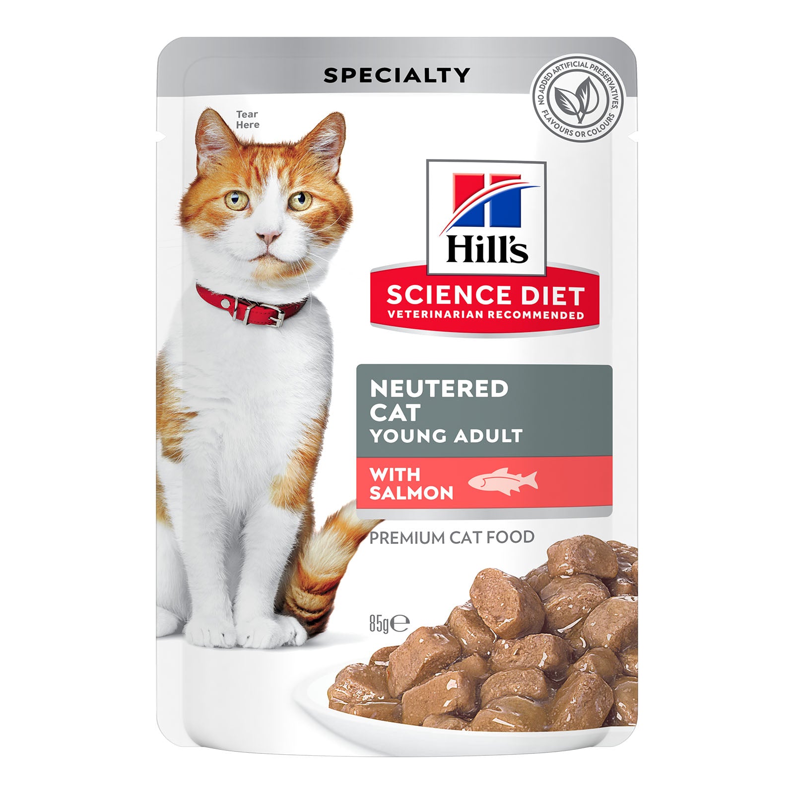 Science Diet Cat Wet Neutered Salmon Pouch 85G