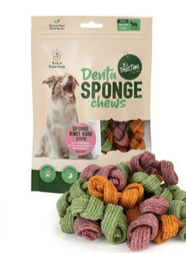 It's Treat Time Dog Denta Sponge Knot Bones 120g