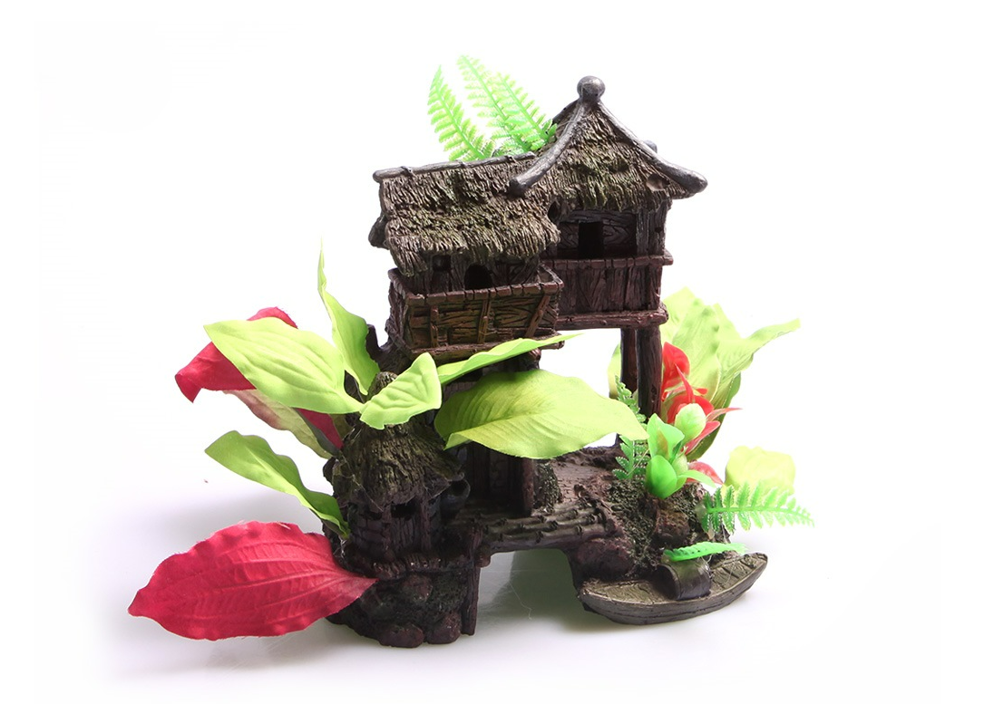 Jungle House With Plants