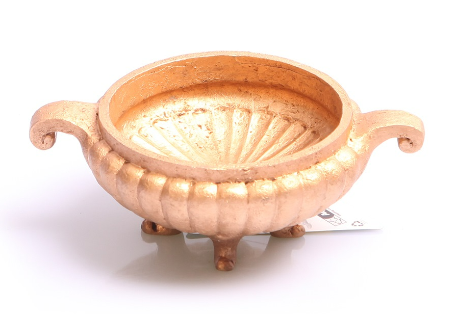 Ornament Offering Bowl 15x10x5.5cm (gold)