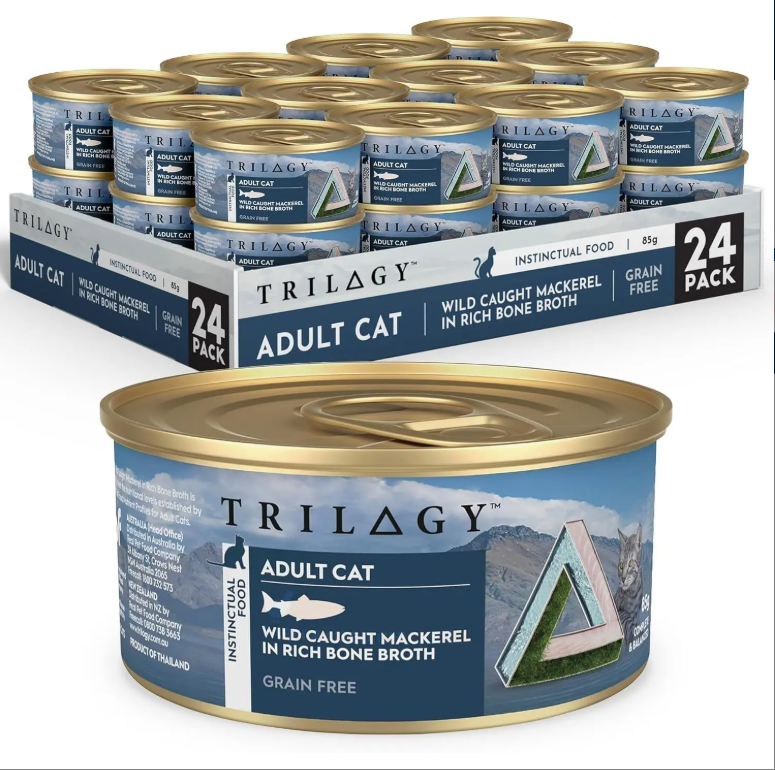Trilogy Adult Cat Mackerel in Bone Broth