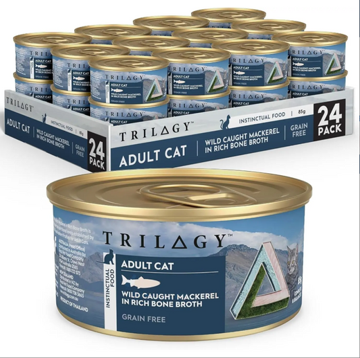Trilogy Adult Cat Mackerel In Bone Broth
