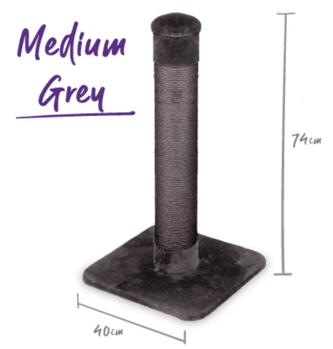 Kazoo Scratch Post Medium Charcoal