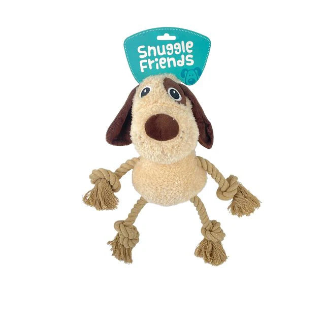 Snuggle Friends Desmond Dog W/Rope
