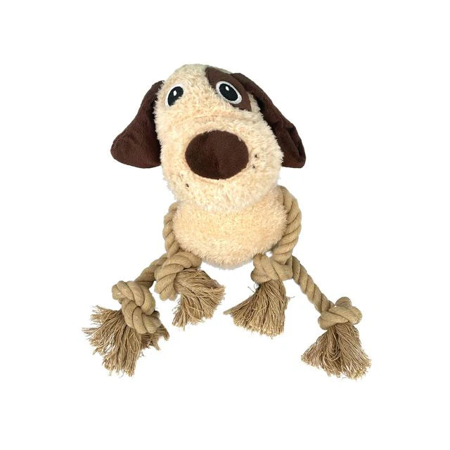Snuggle Friends Desmond Dog W/Rope