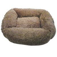 Snuggle Pals Calming Rectangle Cuddler Bed Brown - Xlarge 110x90cm