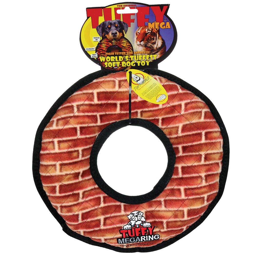 Tuffy Mega Ring Brick Print 38Cm