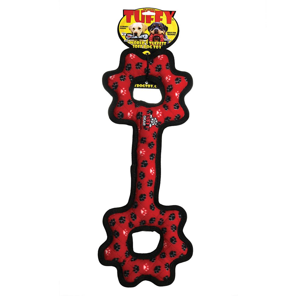 Tuffy Ultimates Tug-O-Gear Red Paws 55Cm