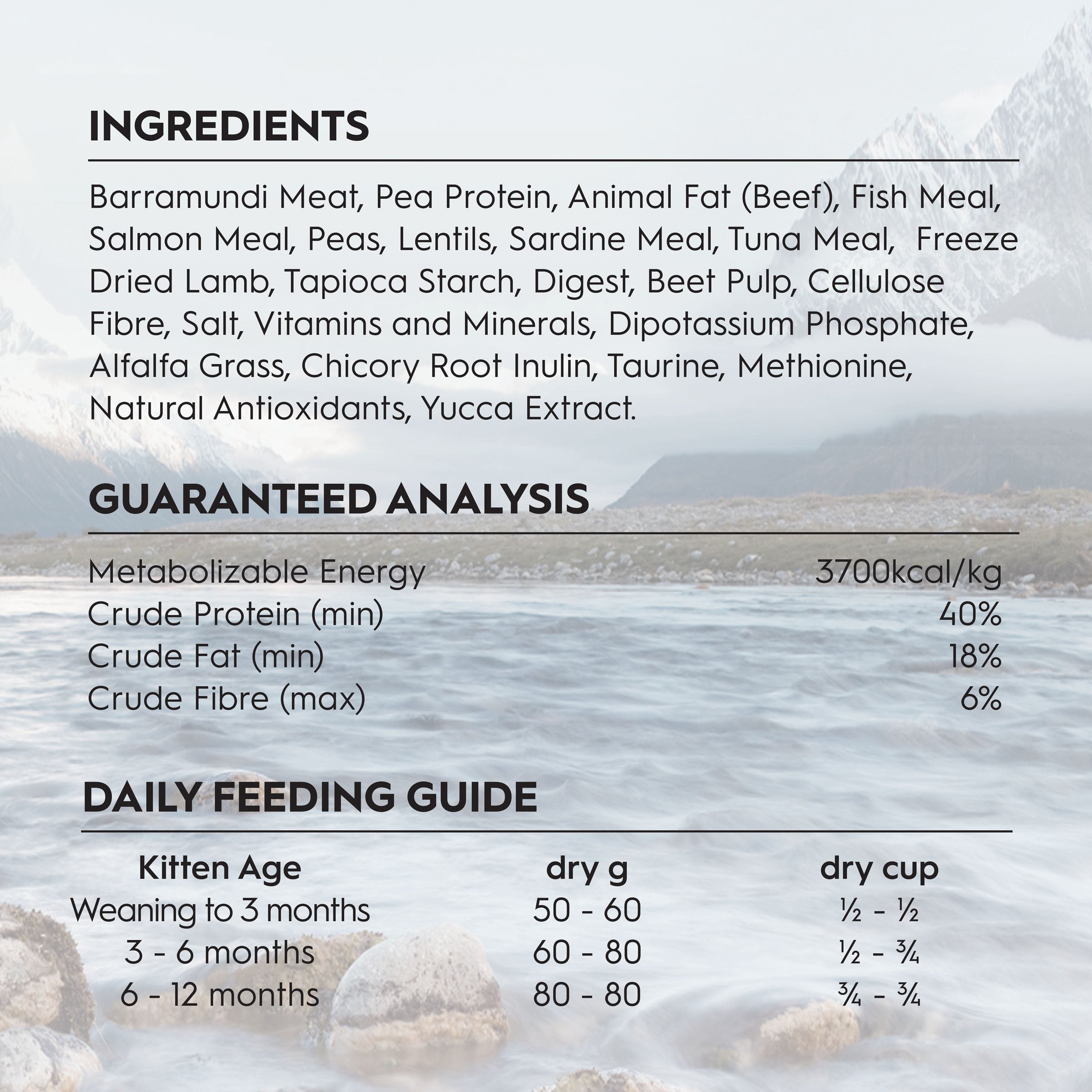 Trilogy Kitten Barramundi & Tuna 1.2kg