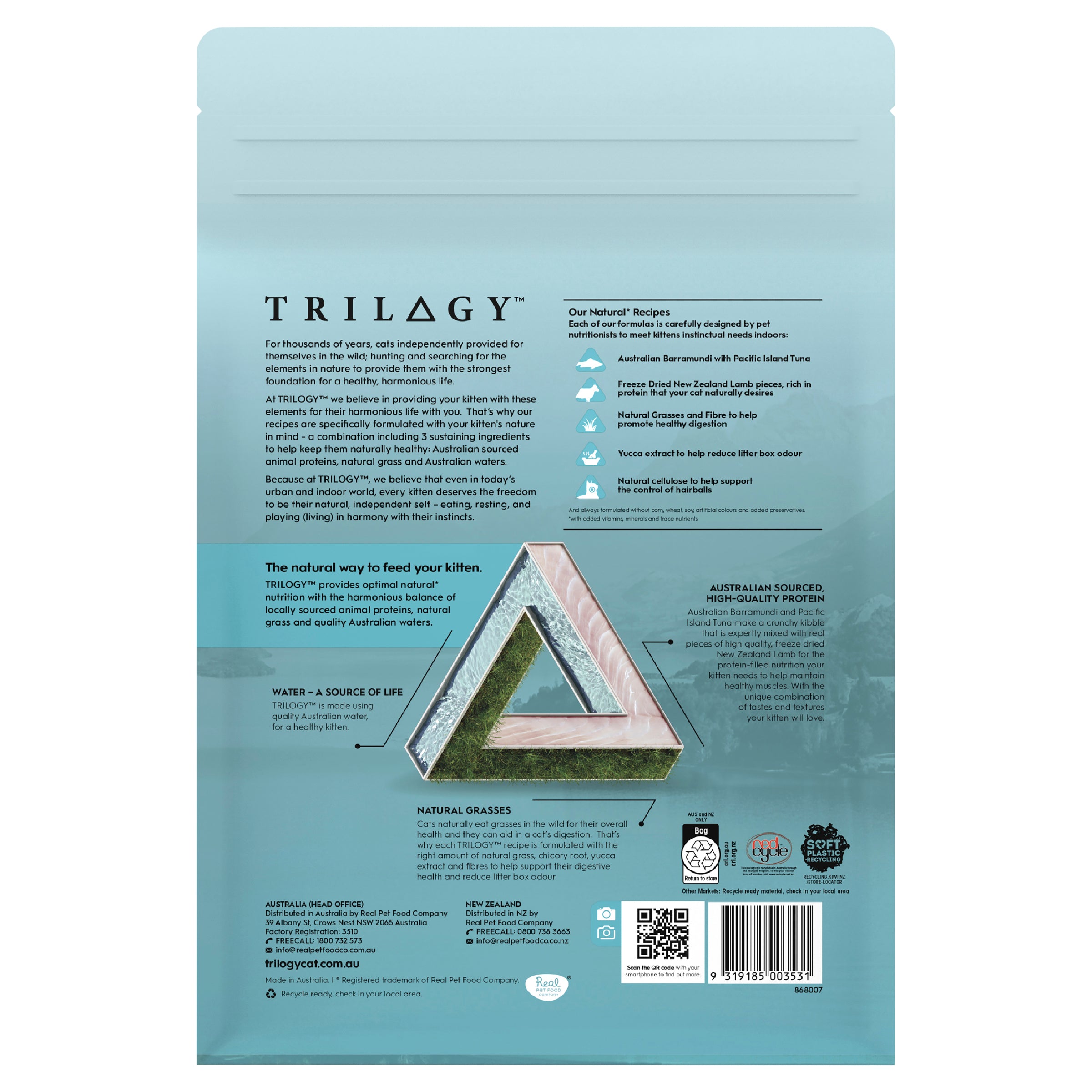 Trilogy Kitten Barramundi & Tuna 1.2kg