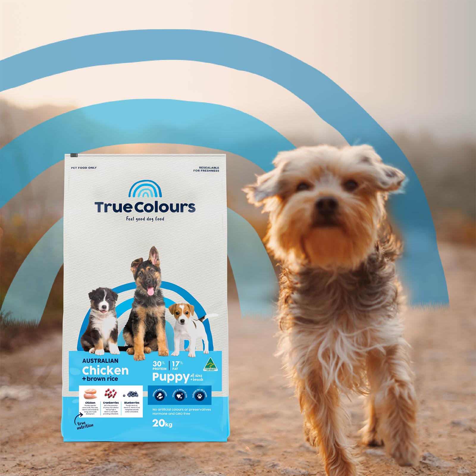 True Colours Puppy Chicken And Brown Rice 20kg