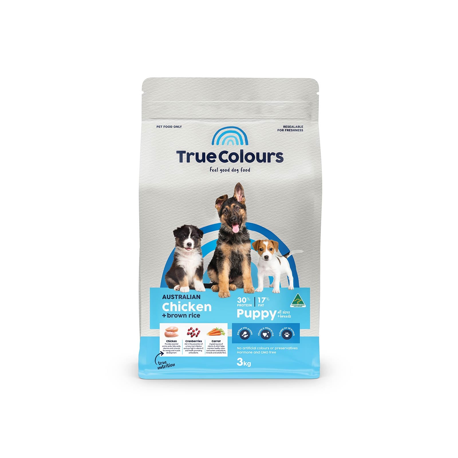 True Colours Puppy Chicken And Brown Rice 3kg