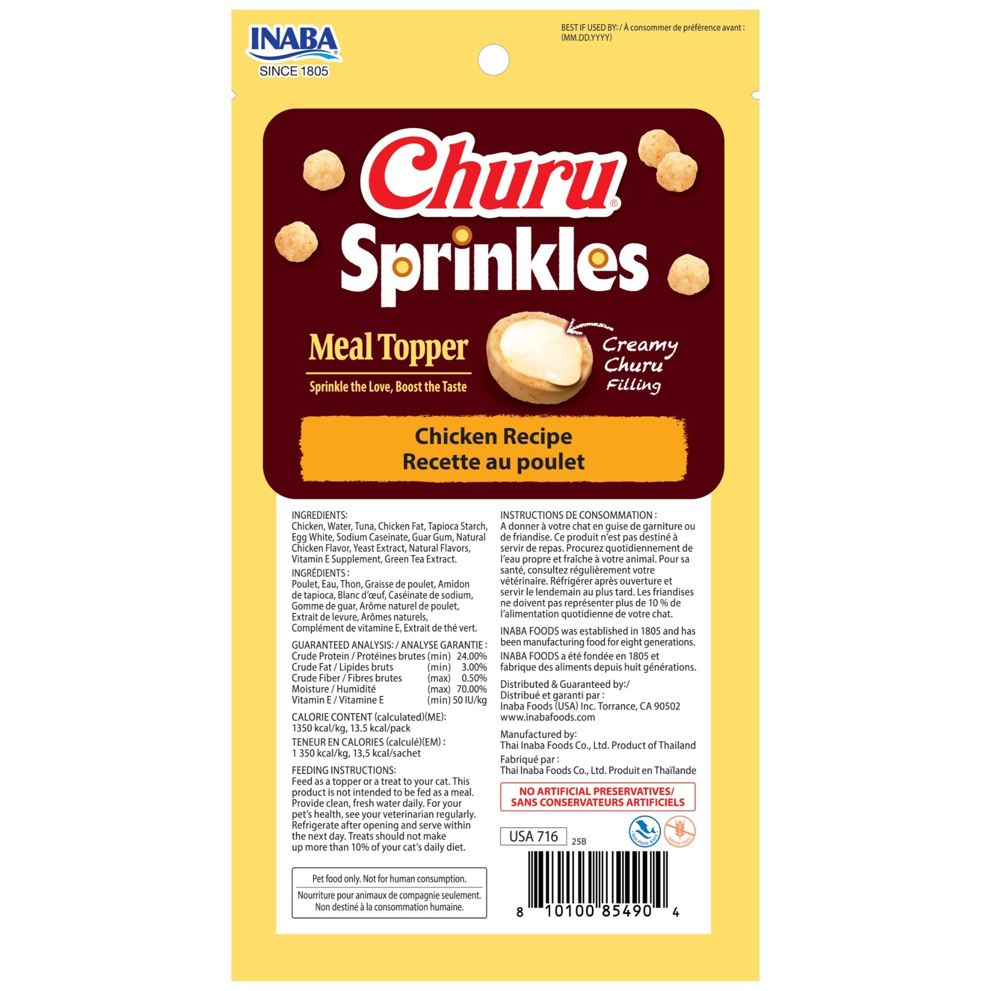 INABA Cat Churu Sprinkles Chicken 30g