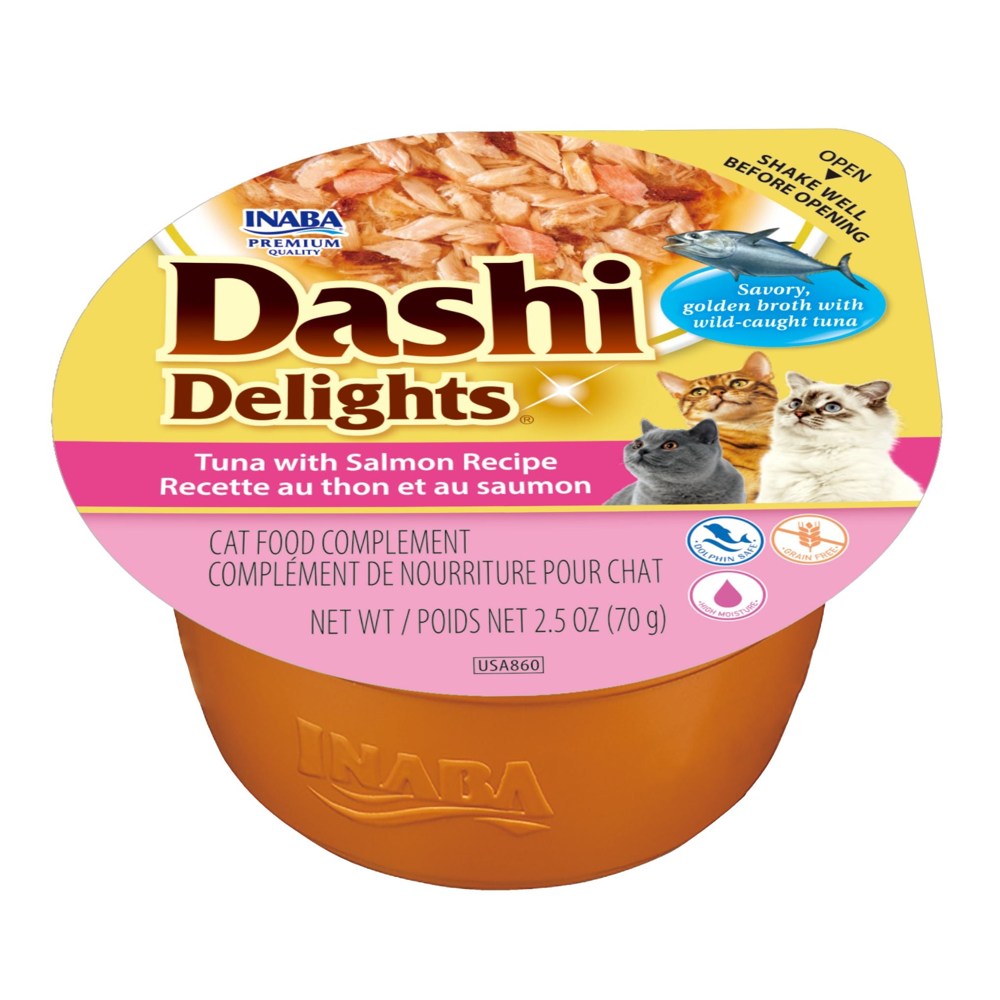 INABA Cat Dashi Delights Tuna With Salmon 70g