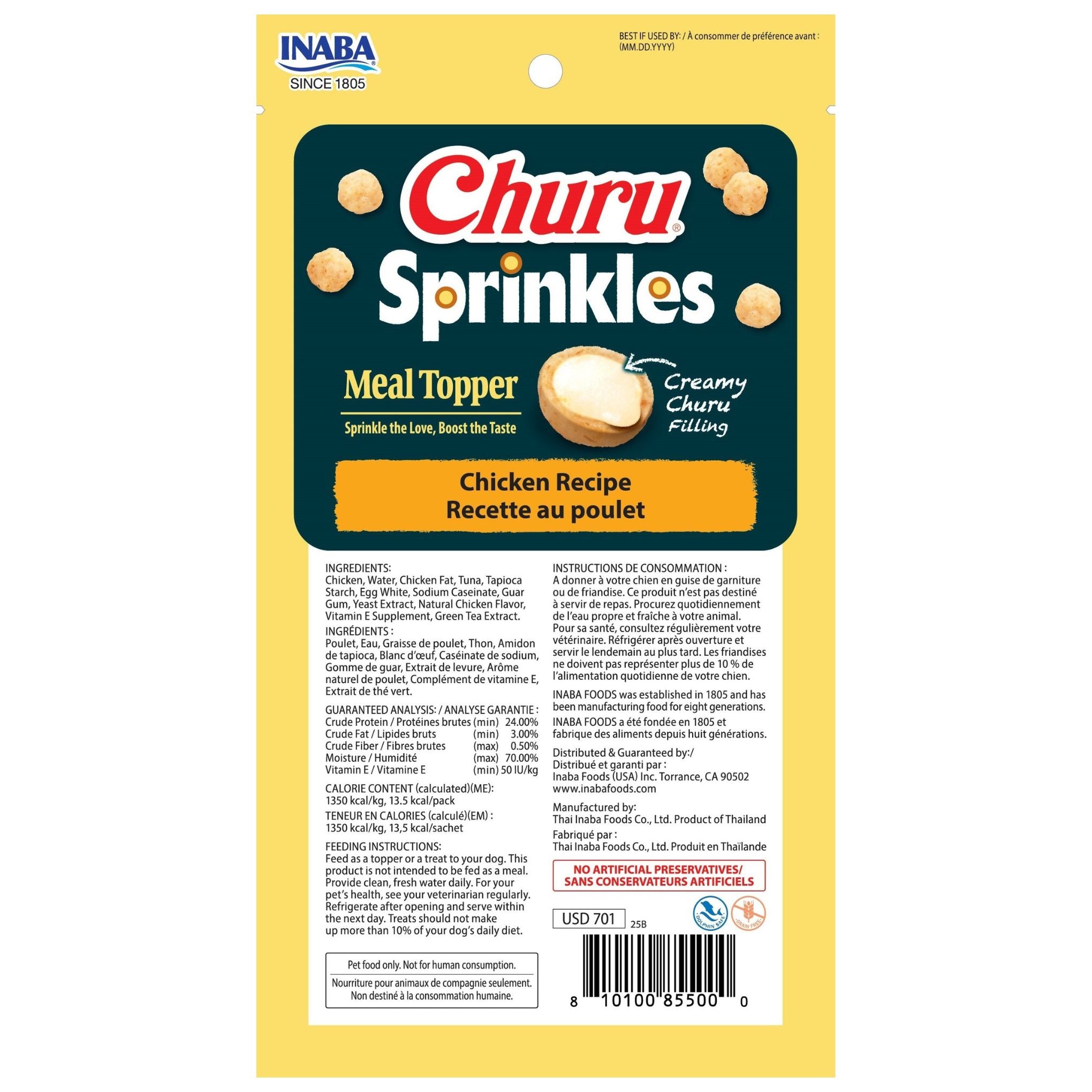INABA Dog Churu Sprinkles Chicken 30g