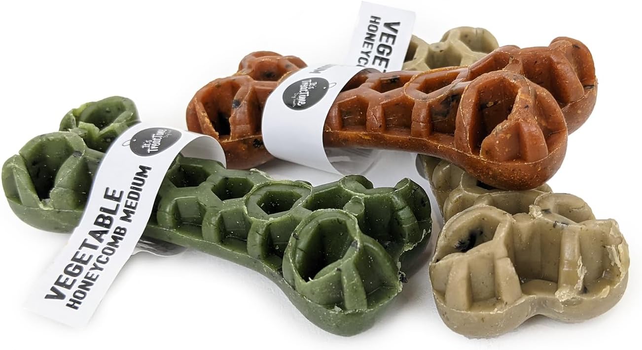 It's Treat Time Veggie Delights Honeycomb Bone Medium