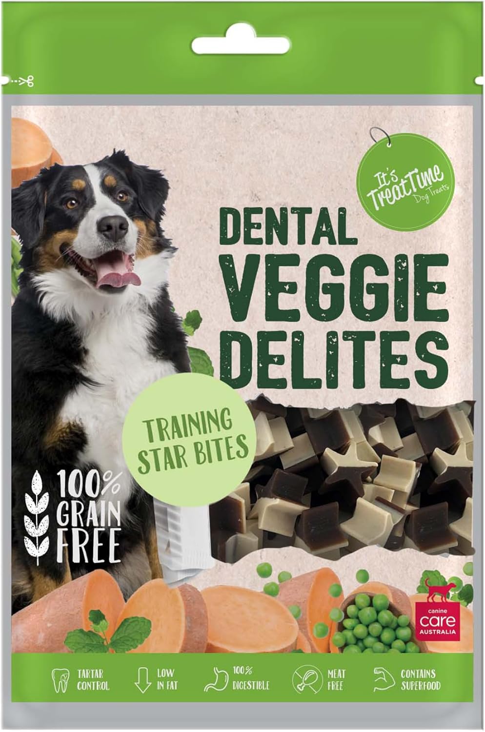 It's Treat Time Veggie Delights Training Star Bites 100g