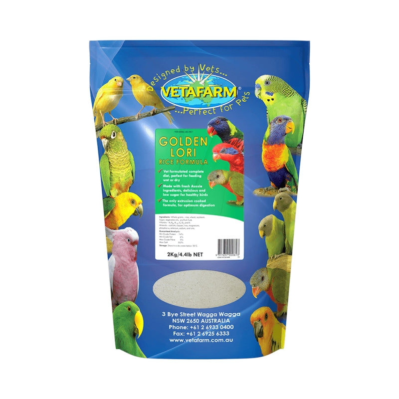 Vetafarm Golden Lori Rice 2kg