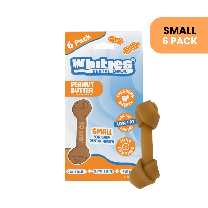 Whities Peanut Butter Dental Bone Small 6pack