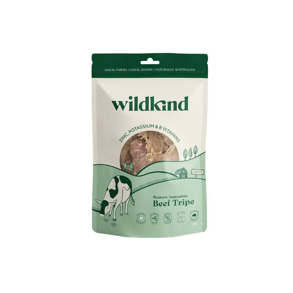 Wildkind Dog Treat Great Southern Beef Tripe 100g
