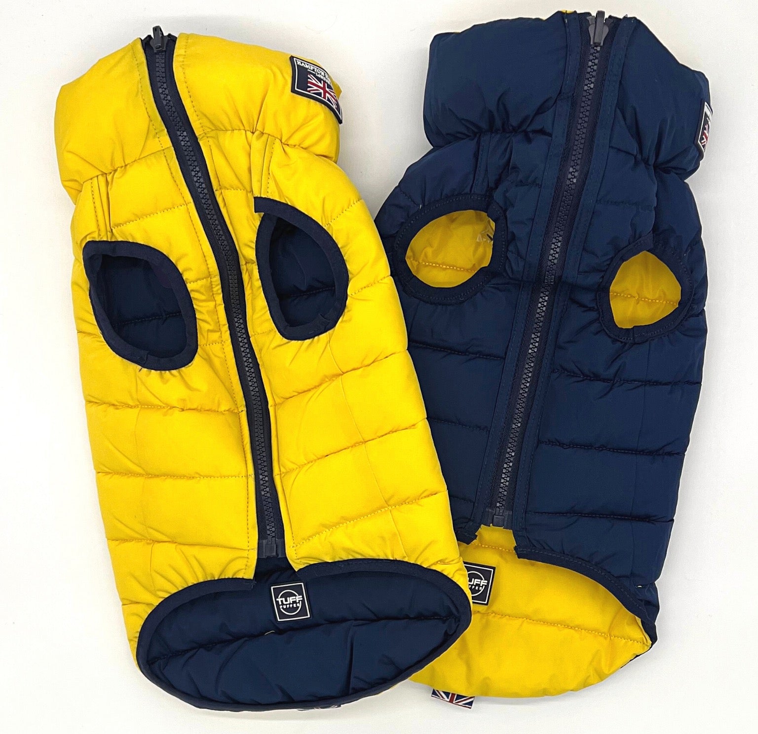 Jacket Puffer Reversible Yellow & Navy