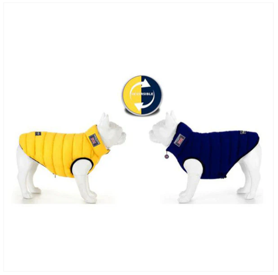 Jacket Puffer Reversible Yellow & Navy