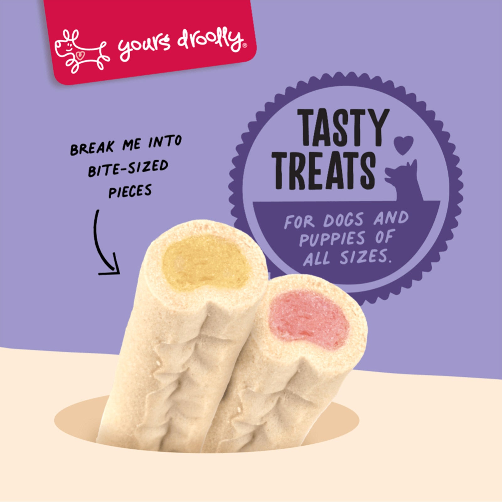Yours Droolly Double Delights Milky Mix Ups Treats For Dogs 350g