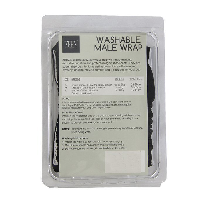 Zeez Washable Male Wrap Medium