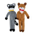 Zippypaws Fluffy Peltz - Squirrel And Raccoon