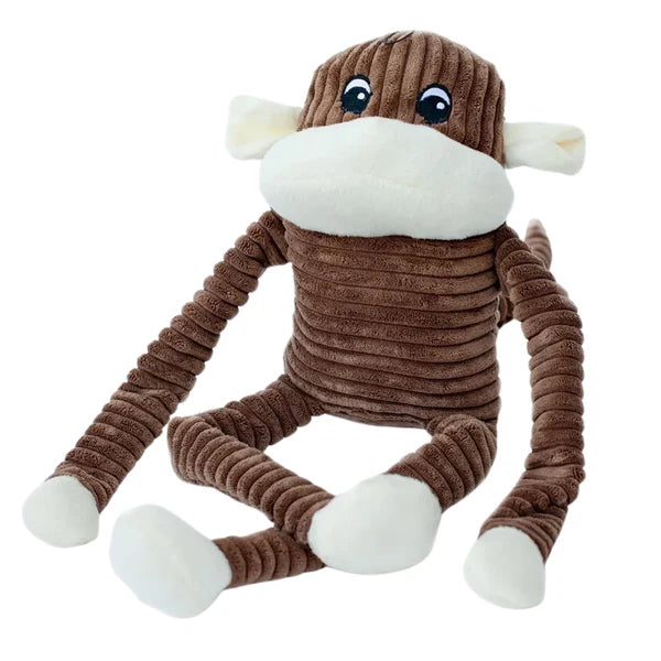 Zippypaws Spencer The Crinkle Monkey - Large Brown