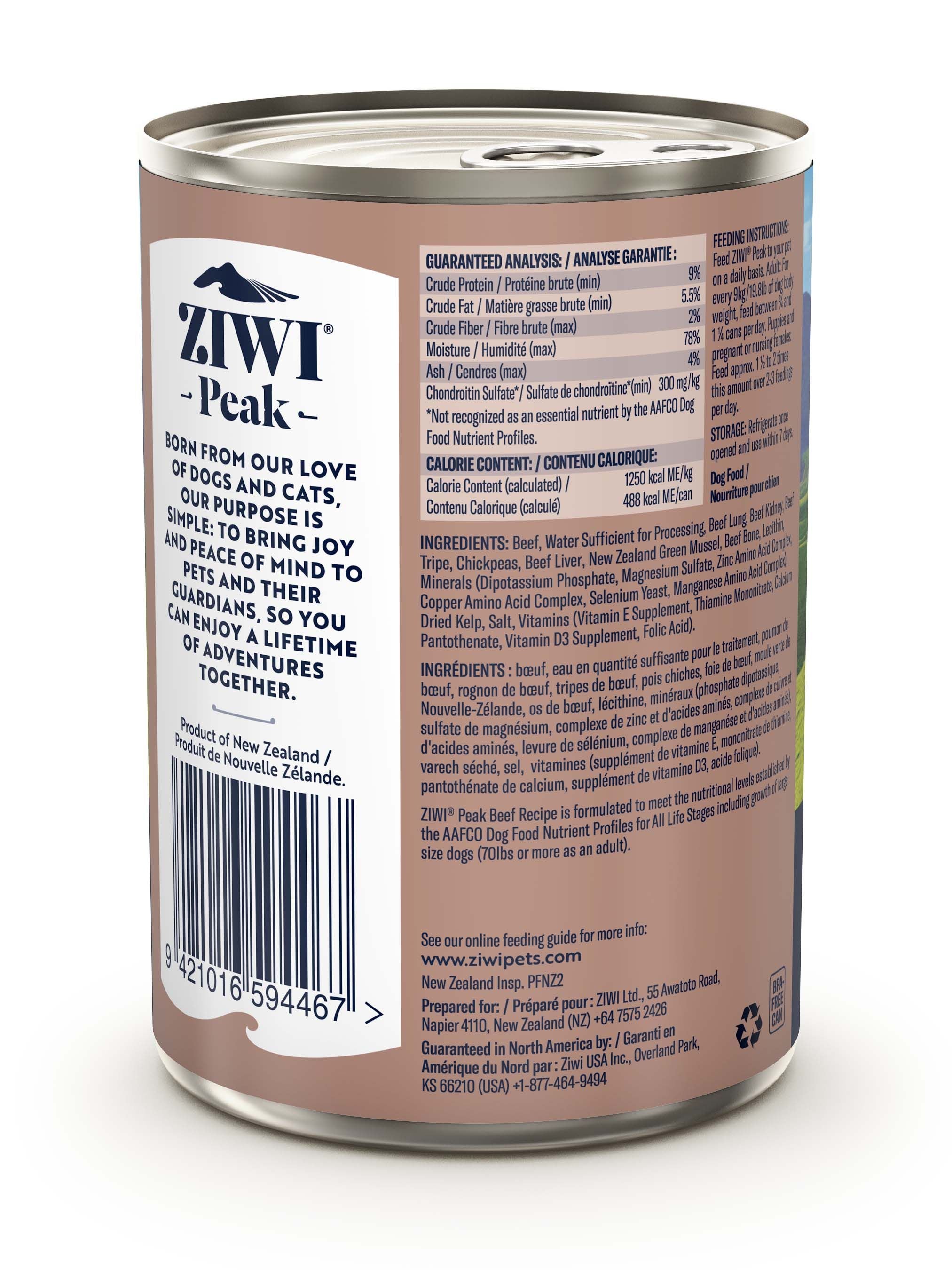 Ziwi Peak Dog Wet Beef