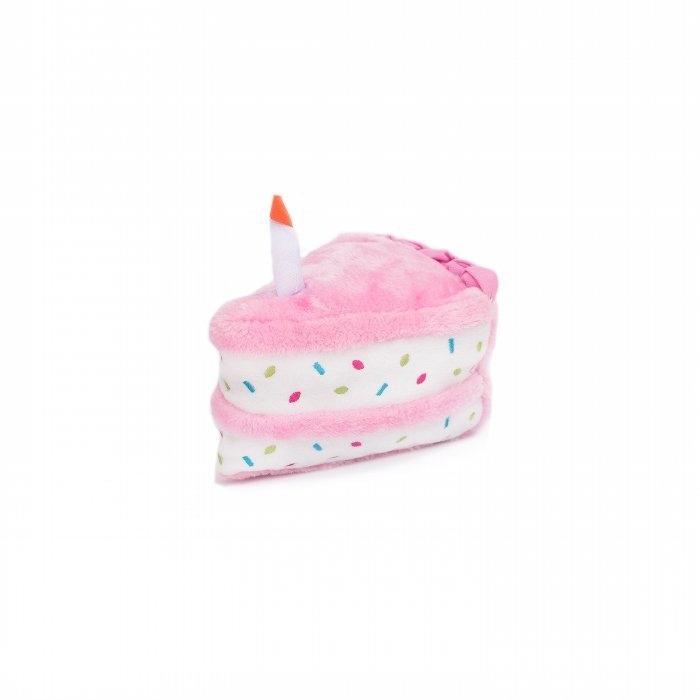 Zippypaws Birthday Cake Pink 17.5cm
