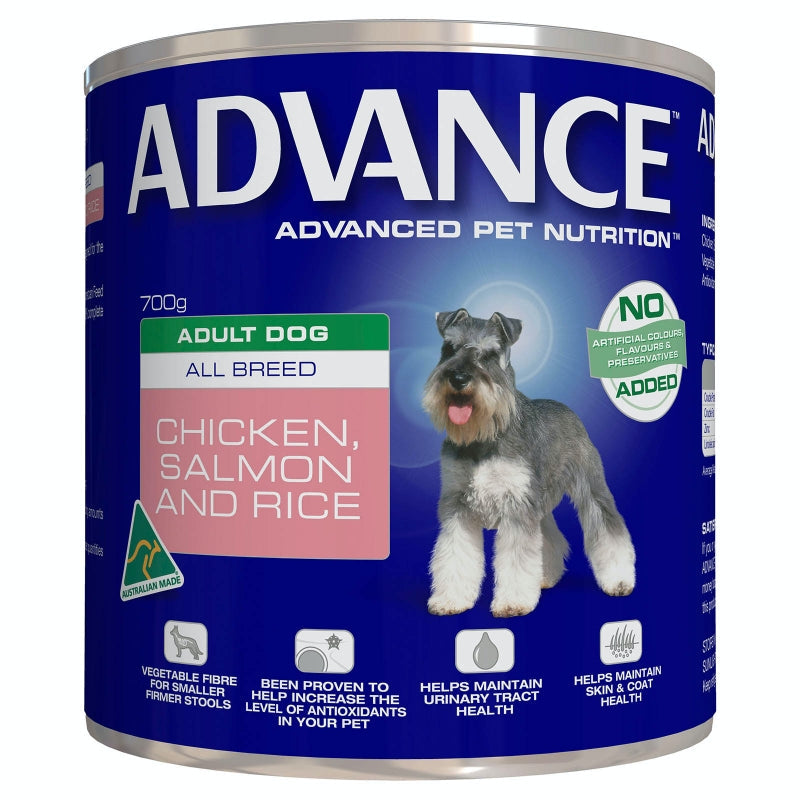 Advance Dog Wet Salmon & Chicken 700G 12pk