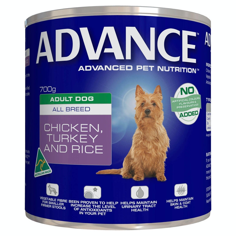 Advance Dog Wet Chicken & Turkey 700G 12pk