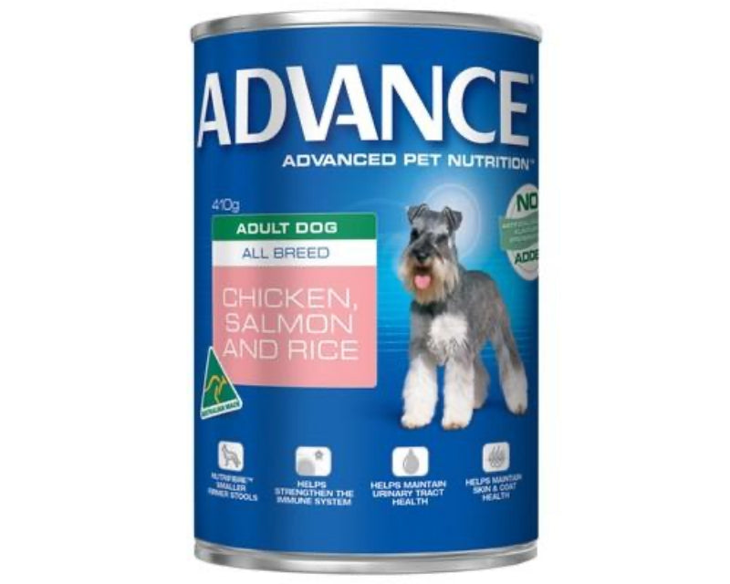 Advance Dog Wet Salmon & Chicken 410G 12pk