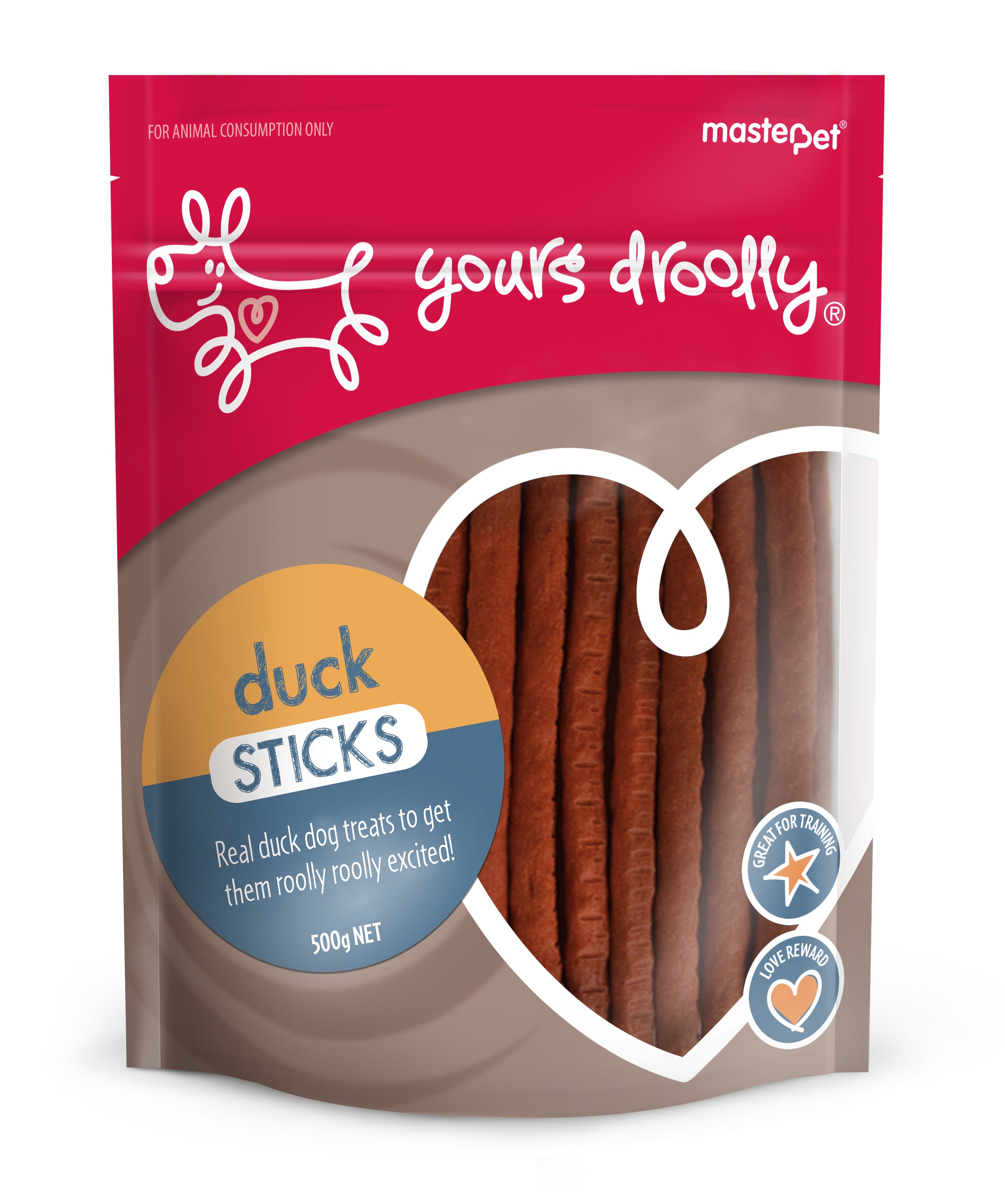 Yours Droolly Treats Duck Sticks 500g