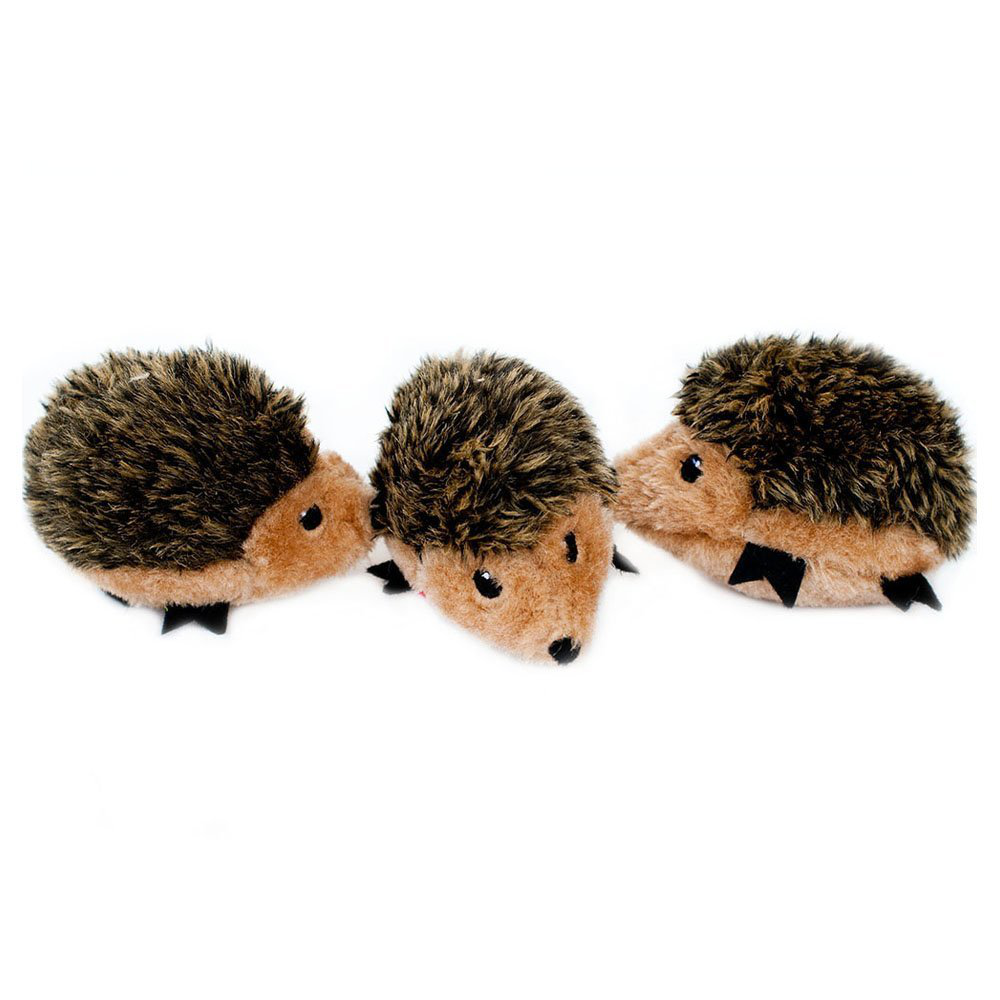 Zippypaws Miniz Hedgehog 3pk