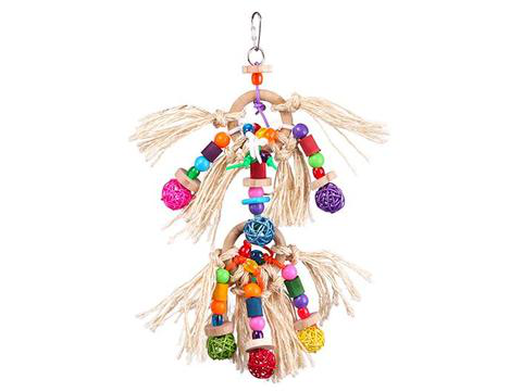 Bird Toy With Sisal And Balls Large