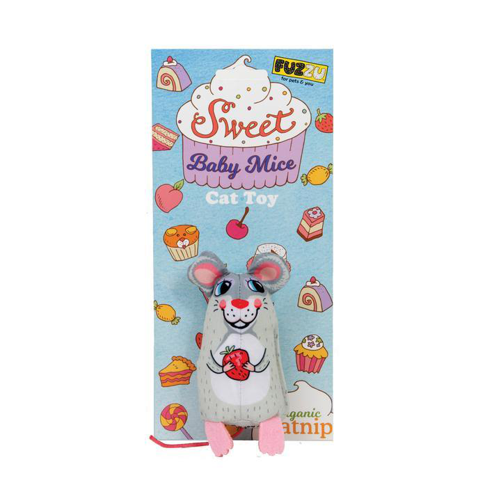 Fuzzu Sweet Baby Mice Cat Toy Sweetie Mouse