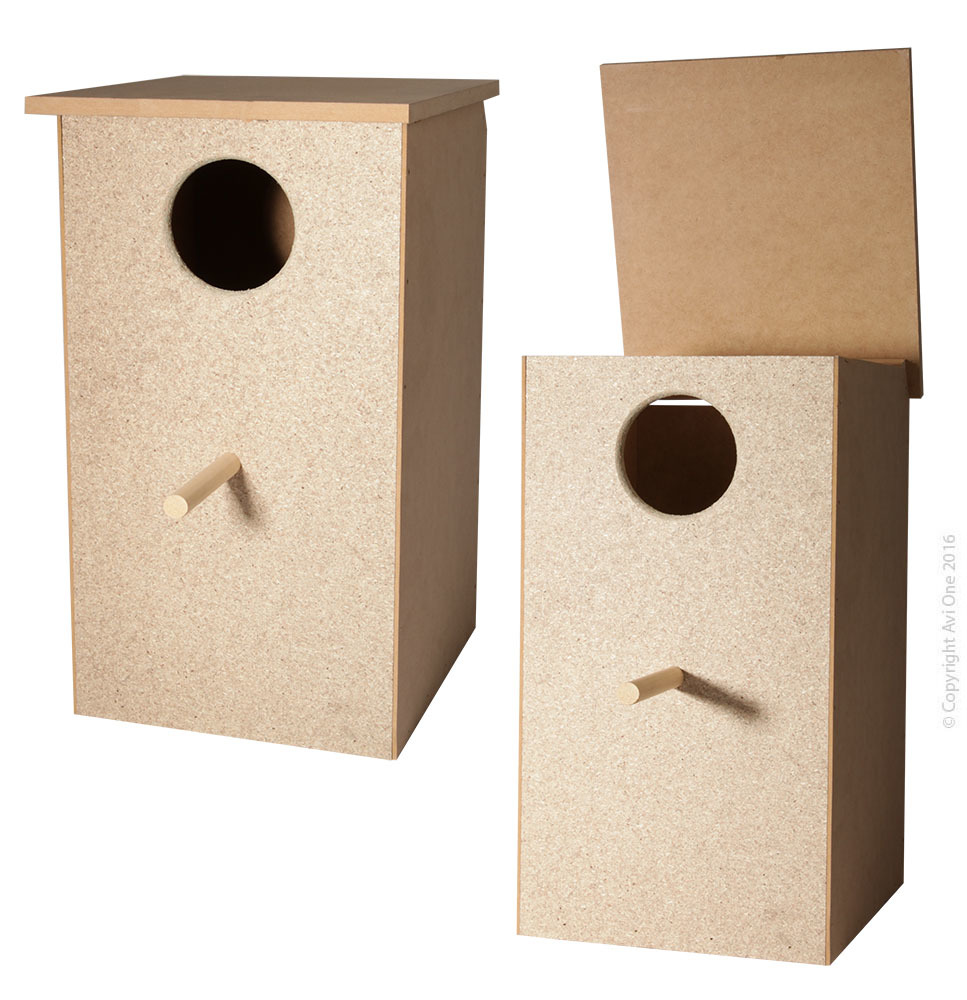 Wooden Nest Box Tall Parrot