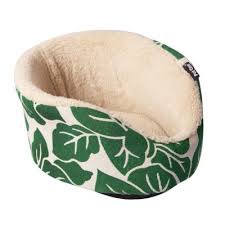 Bed Sm Animal Oval 30x25x15cm Tropical Leaf