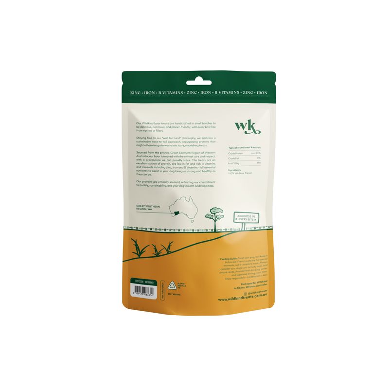 Wildkind Dog Treat Great Southern Boar Jerky 100g