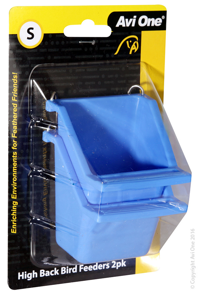 Feeder High Back With Perch 2Pk
