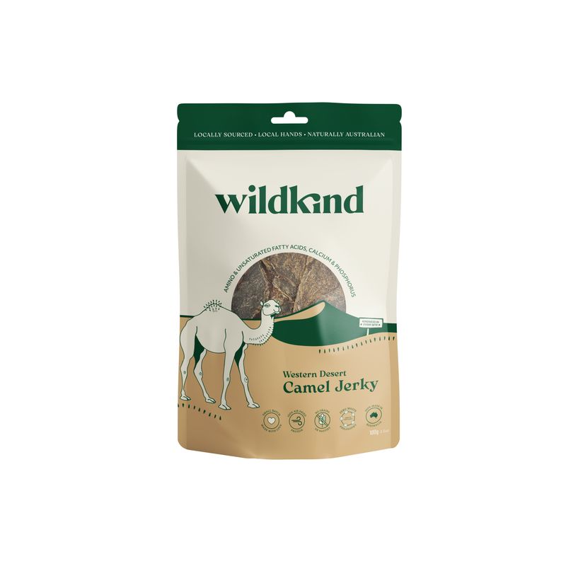 Wildkind Dog Treat Western Desert Camel Jerky 100g