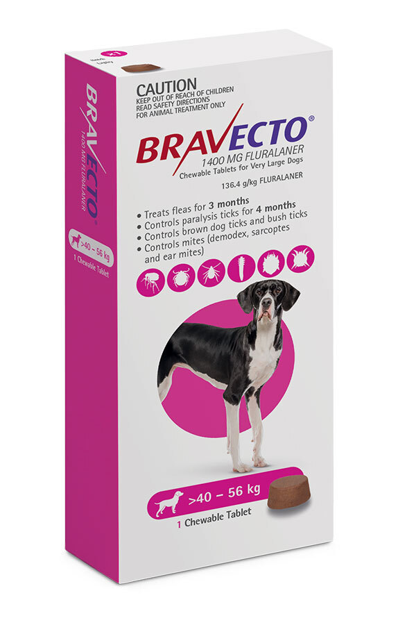 Bravecto Dog Chew Extra Large 3-month 40-56kg