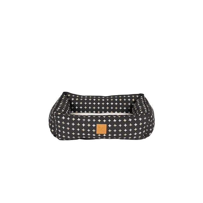 M&B Bolster Bed Black Cross