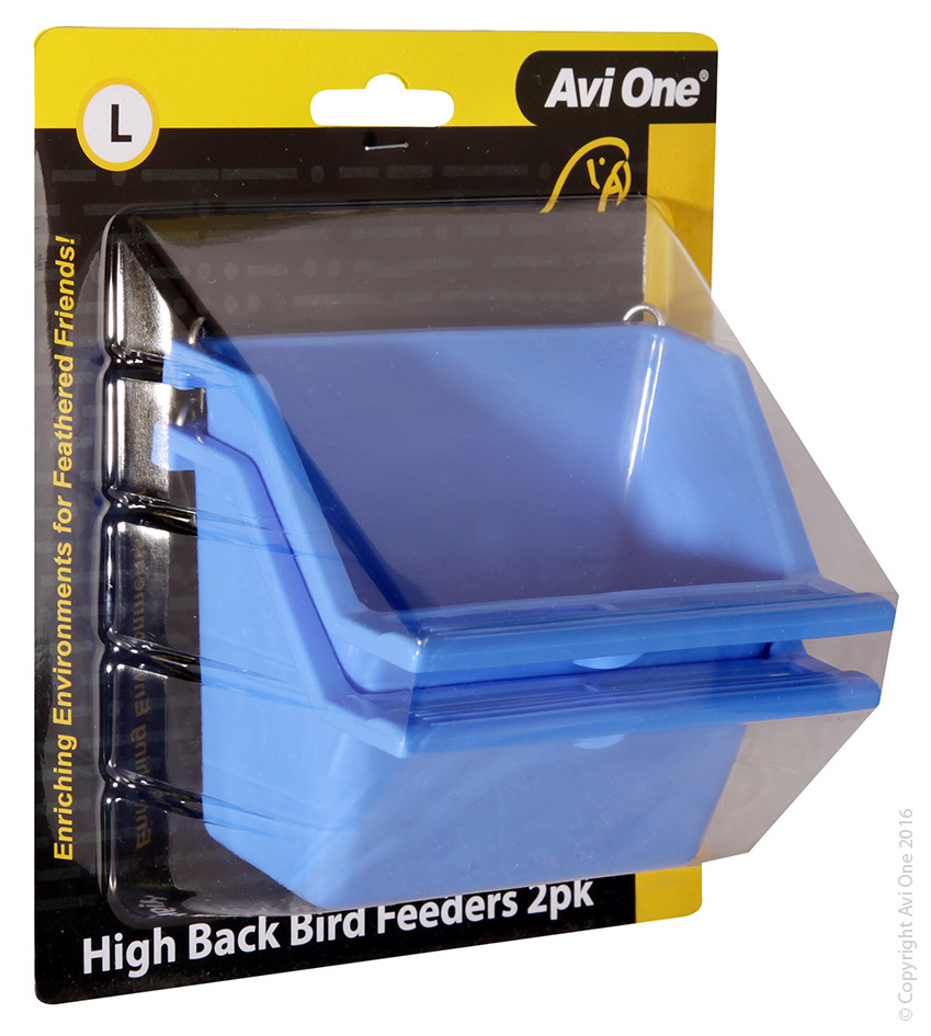 Feeder High Back With Perch 2Pk